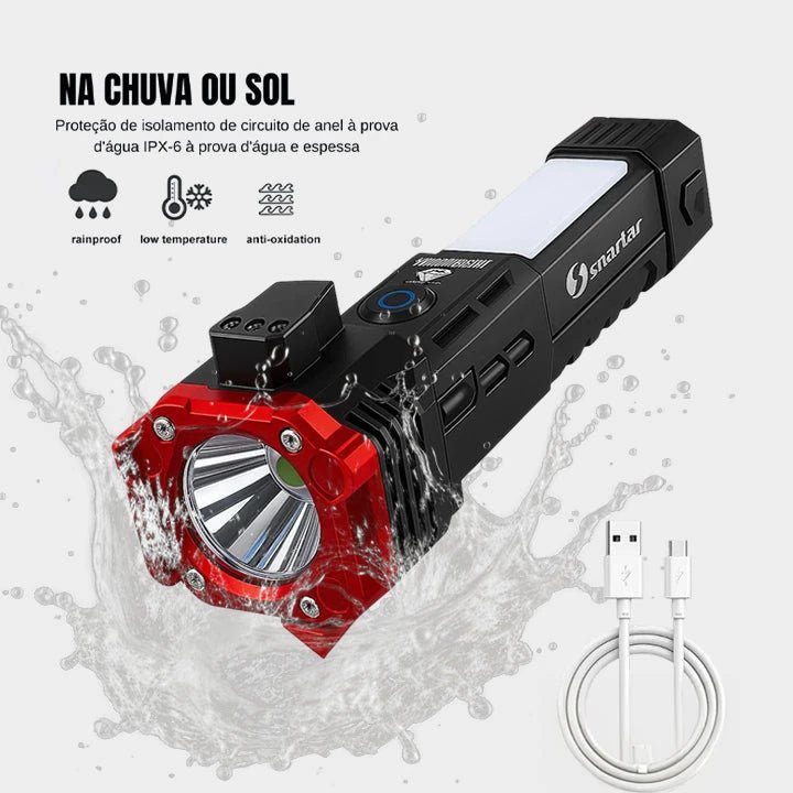Lanterna Tática  Indestrutível 4 em 1 - Ultra Potência - ÚLTIMO DIA NA PROMOÇÃO E FRETE GRÁTIS