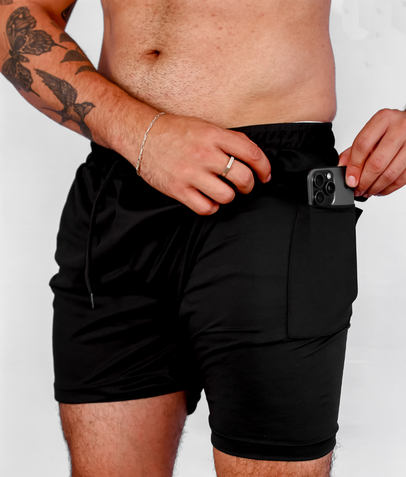 SHORTS DRY-FIT 2 EM 1 DE COMPRESSÃO NEXT