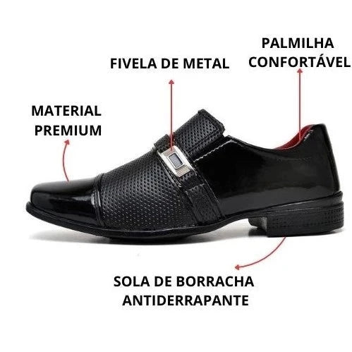 Sapato Social Masculino Verniz