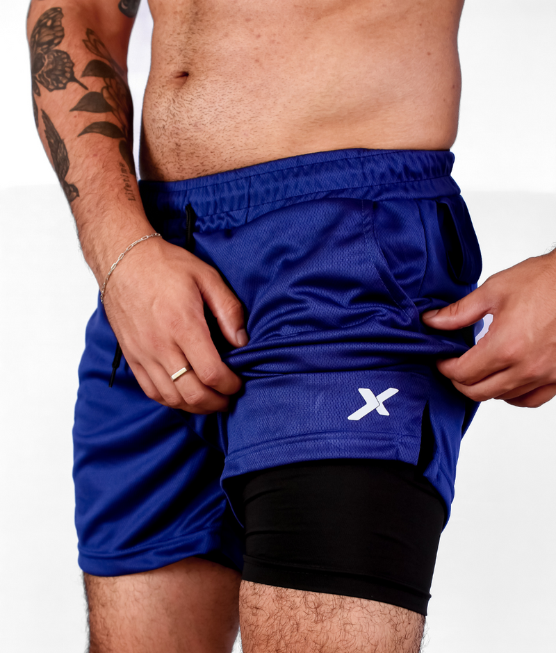 SHORTS DRY-FIT 2 EM 1 DE COMPRESSÃO NEXT